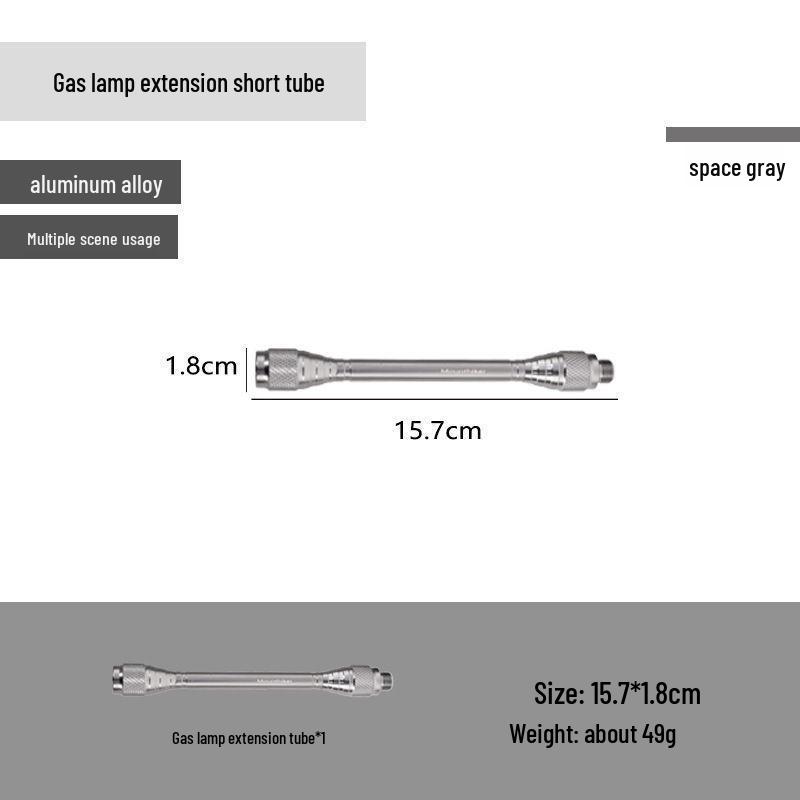 Восьмиугольный Серебряный Малый Газовый Туристический Фонарь Набор